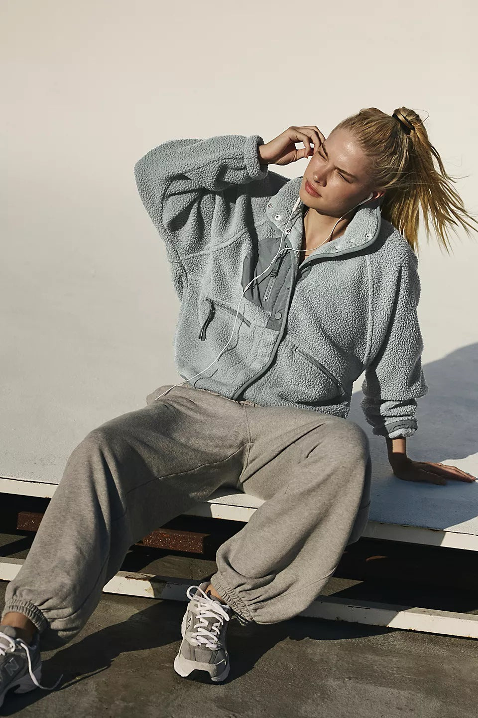 Exporse™ Lambswool Collar Loose Fit Jacket