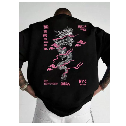 Exporse™ Printed casual letter jersey