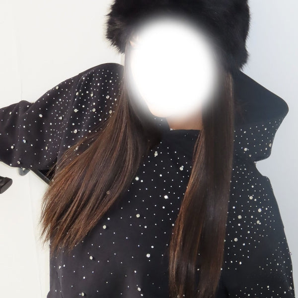 Exporse™ Gothic Rhinestone Hooded Sweatshirt