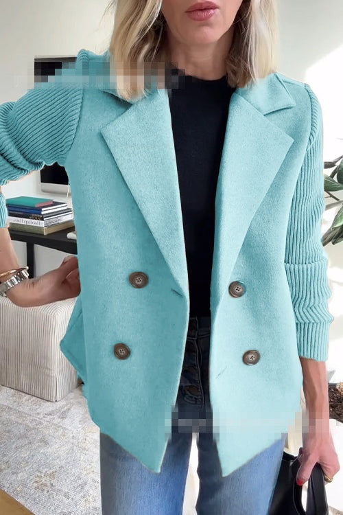 Exporse™  Elegant Wool Stitching Coat