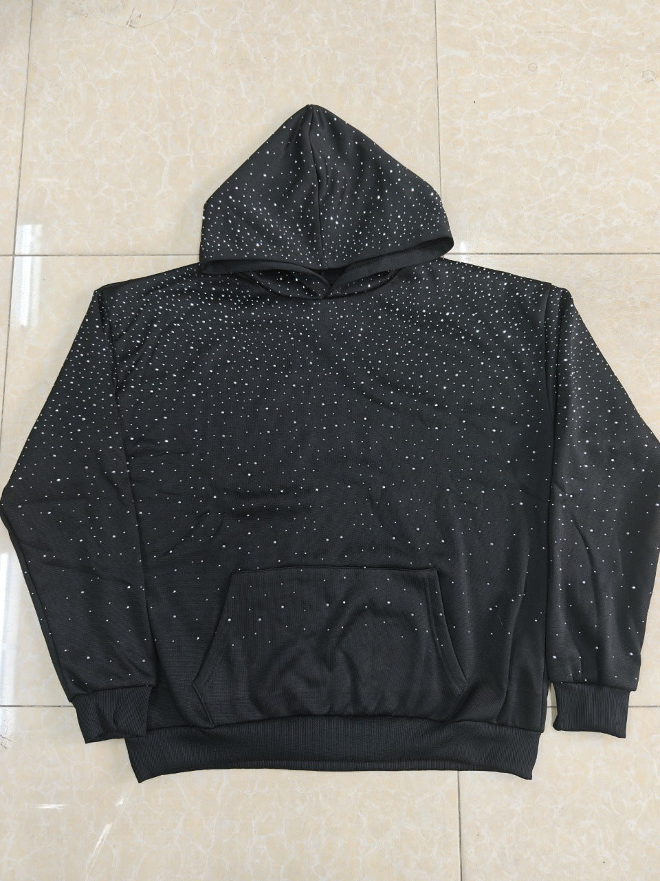 Exporse™ Gothic Rhinestone Hooded Sweatshirt