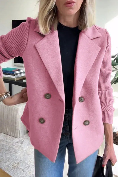 Exporse™  Elegant Wool Stitching Coat