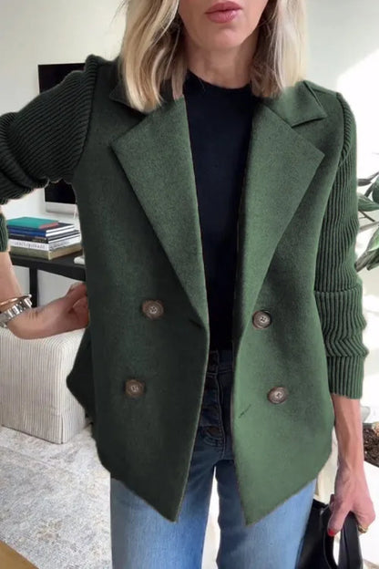 Exporse™  Elegant Wool Stitching Coat