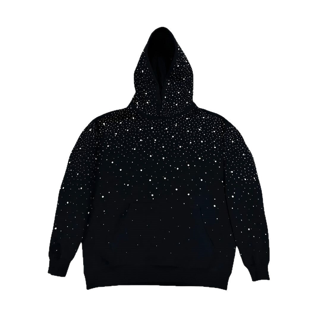 Exporse™ Gothic Rhinestone Hooded Sweatshirt