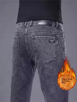 Exporse™ Men's jeans with fleece lining