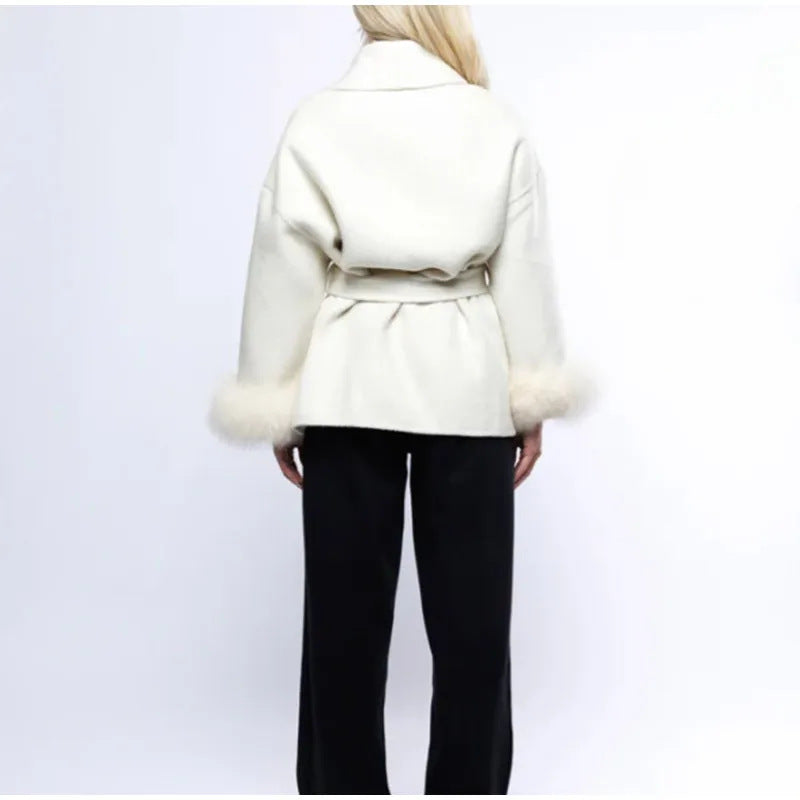 Exporse™ Lapel Belt Sleeve Jacket Coat