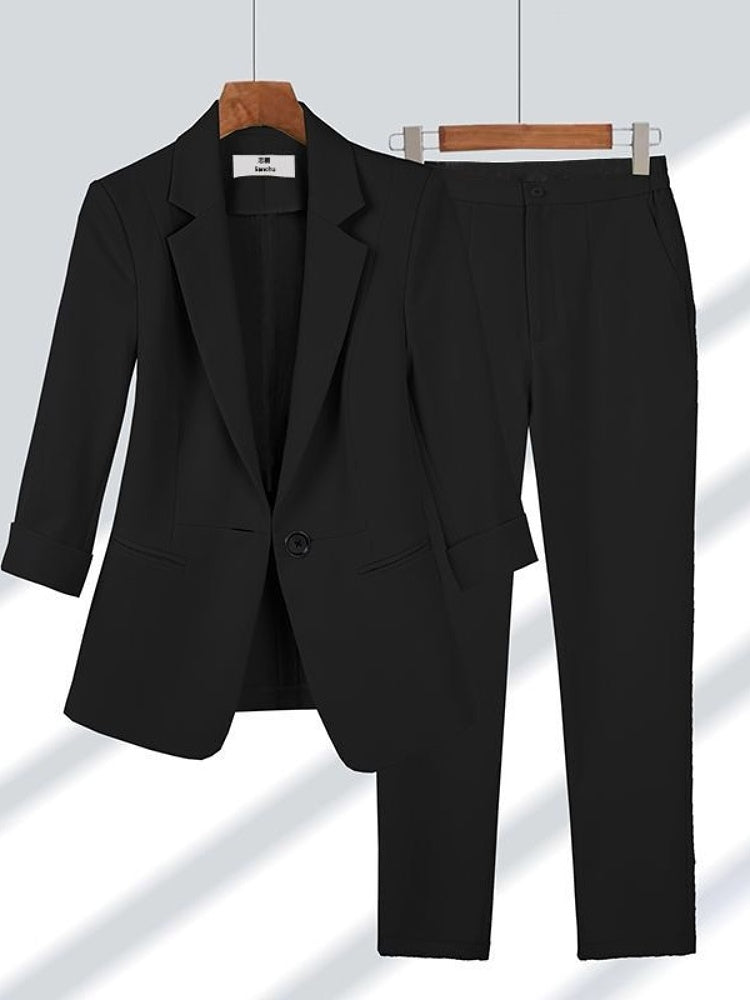 Exporse™ Women's Slim-Fit Professional Suit Set