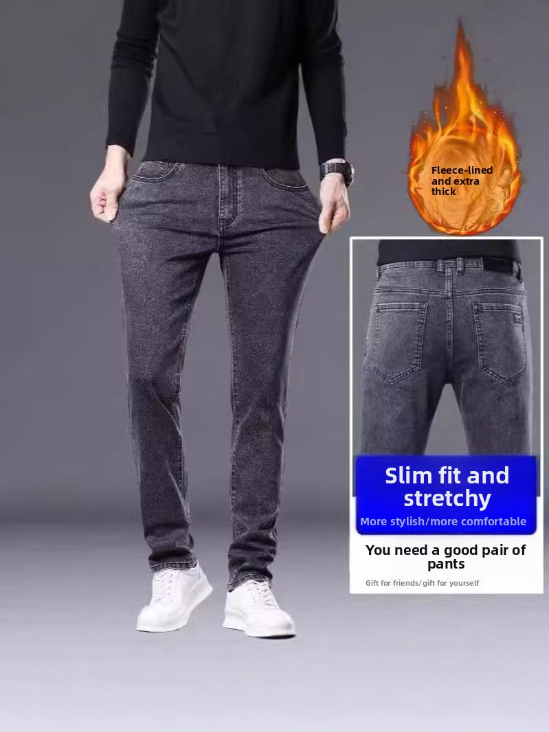Exporse™ Men's jeans with fleece lining
