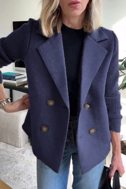 Exporse™  Elegant Wool Stitching Coat